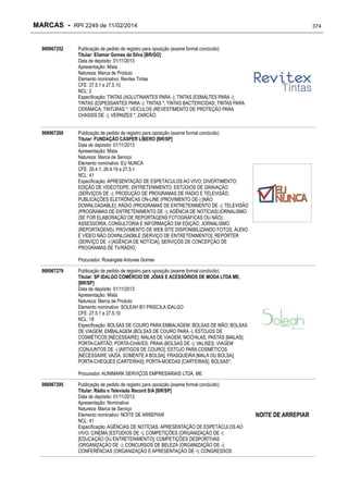 RPI - Marcas 2249 "Vervs Consultoria" 