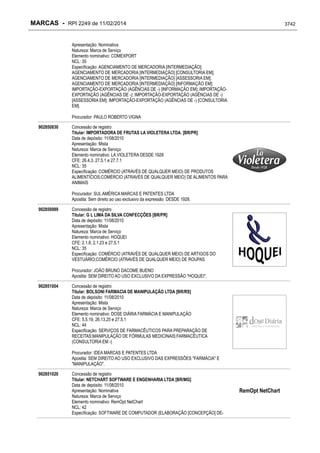 RPI - Marcas 2249 "Vervs Consultoria" 