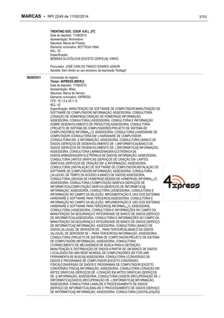 RPI - Marcas 2249 "Vervs Consultoria" 