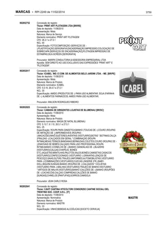 RPI - Marcas 2249 "Vervs Consultoria" 