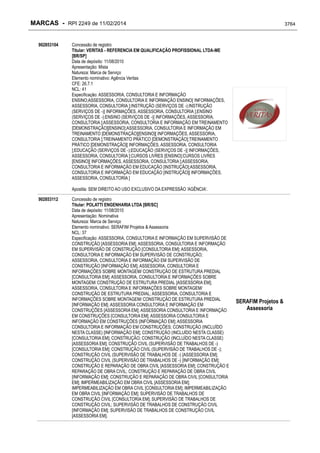 RPI - Marcas 2249 "Vervs Consultoria" 