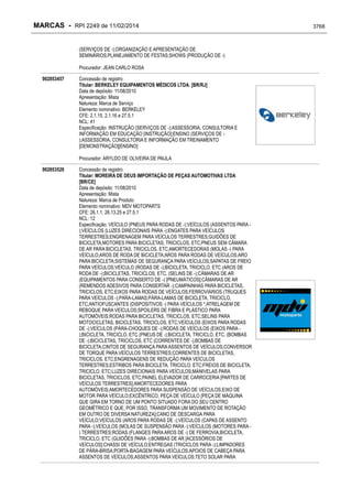 RPI - Marcas 2249 "Vervs Consultoria" 