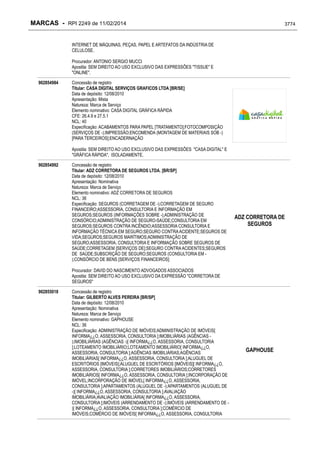 RPI - Marcas 2249 "Vervs Consultoria" 