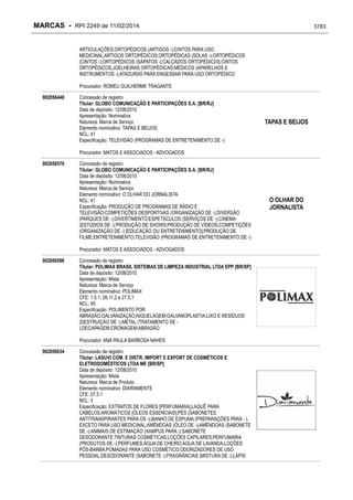RPI - Marcas 2249 "Vervs Consultoria" 