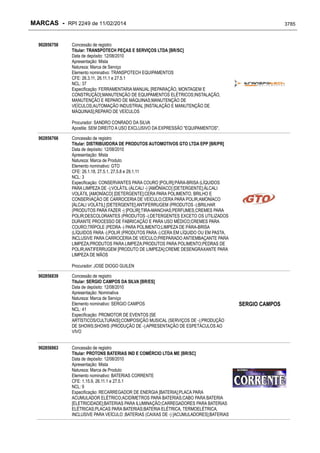 RPI - Marcas 2249 "Vervs Consultoria" 