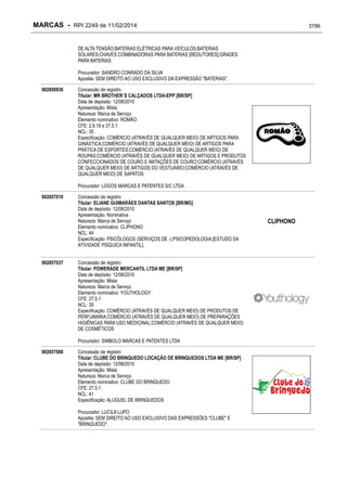 RPI - Marcas 2249 "Vervs Consultoria" 