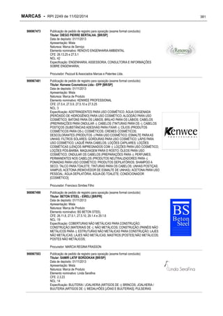 RPI - Marcas 2249 "Vervs Consultoria" 