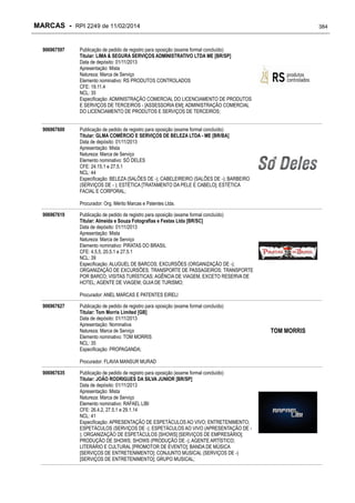 RPI - Marcas 2249 "Vervs Consultoria" 