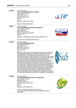 RPI - Marcas 2249 "Vervs Consultoria" 