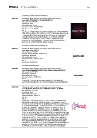 RPI - Marcas 2249 "Vervs Consultoria" 