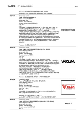 RPI - Marcas 2249 "Vervs Consultoria" 