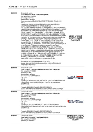 RPI - Marcas 2249 "Vervs Consultoria" 