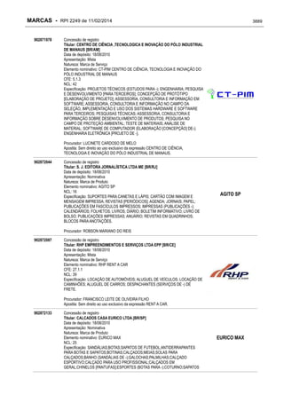 RPI - Marcas 2249 "Vervs Consultoria" 