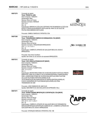 RPI - Marcas 2249 "Vervs Consultoria" 