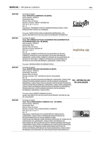 RPI - Marcas 2249 "Vervs Consultoria" 