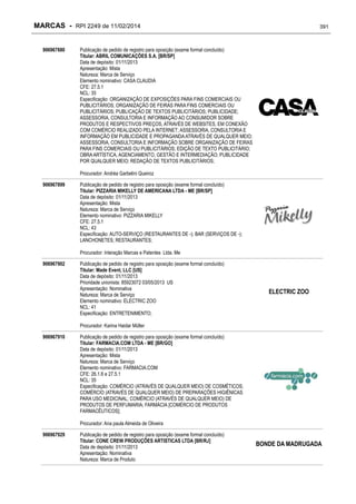 RPI - Marcas 2249 "Vervs Consultoria" 