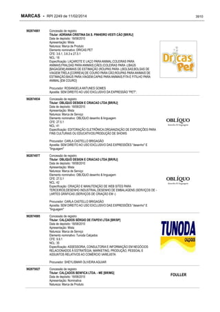 RPI - Marcas 2249 "Vervs Consultoria" 