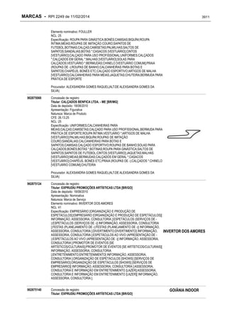 RPI - Marcas 2249 "Vervs Consultoria" 