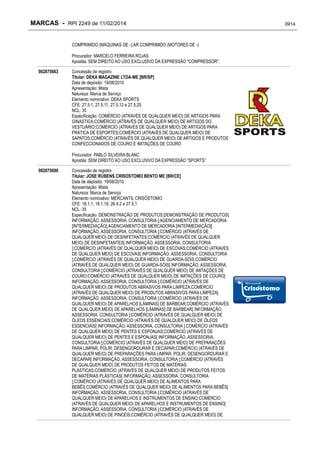 RPI - Marcas 2249 "Vervs Consultoria" 