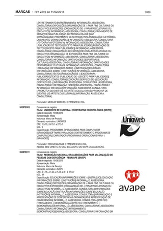 RPI - Marcas 2249 "Vervs Consultoria" 