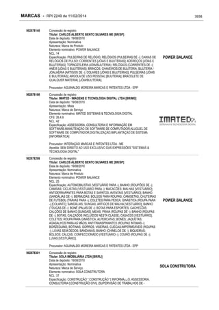 RPI - Marcas 2249 "Vervs Consultoria" 