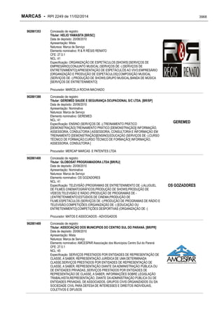 RPI - Marcas 2249 "Vervs Consultoria" 