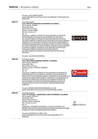 RPI - Marcas 2249 "Vervs Consultoria" 