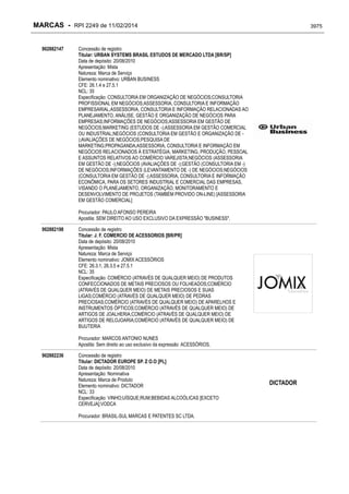 RPI - Marcas 2249 "Vervs Consultoria" 
