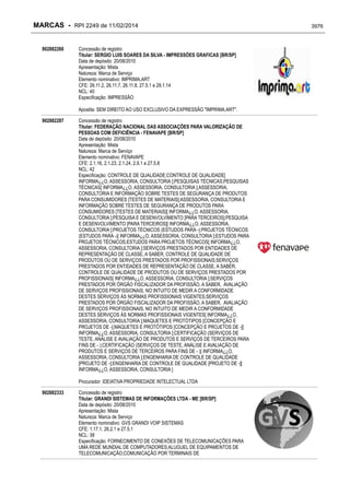 RPI - Marcas 2249 "Vervs Consultoria" 