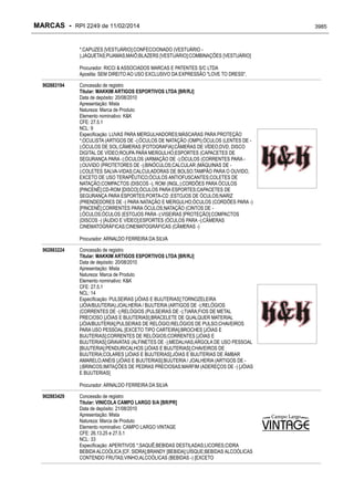 RPI - Marcas 2249 "Vervs Consultoria" 