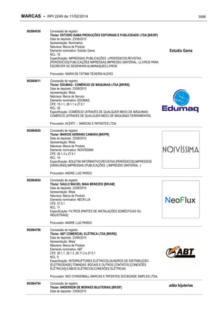 RPI - Marcas 2249 "Vervs Consultoria" 