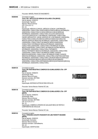 RPI - Marcas 2249 "Vervs Consultoria" 