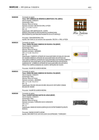 RPI - Marcas 2249 "Vervs Consultoria" 