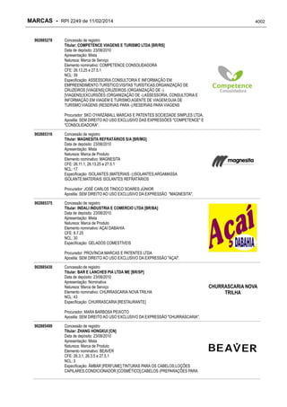 RPI - Marcas 2249 "Vervs Consultoria" 