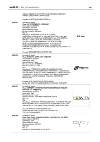 RPI - Marcas 2249 "Vervs Consultoria" 