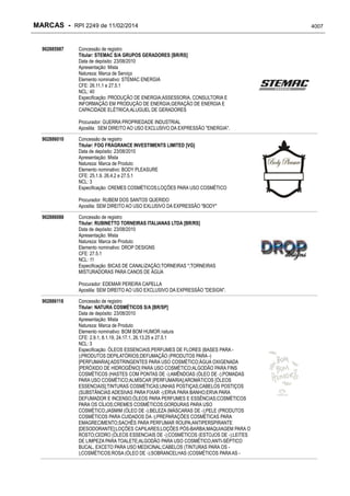 RPI - Marcas 2249 "Vervs Consultoria" 