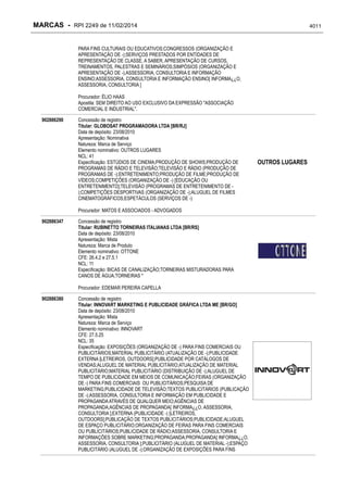 RPI - Marcas 2249 "Vervs Consultoria" 