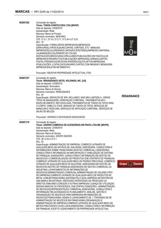 RPI - Marcas 2249 "Vervs Consultoria" 