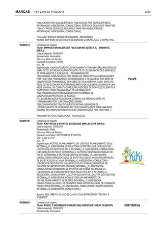 RPI - Marcas 2249 "Vervs Consultoria" 