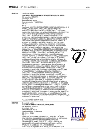 RPI - Marcas 2249 "Vervs Consultoria" 