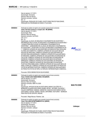 RPI - Marcas 2249 "Vervs Consultoria" 