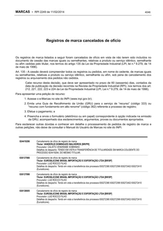 RPI - Marcas 2249 "Vervs Consultoria" 