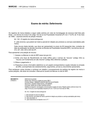 RPI - Marcas 2249 "Vervs Consultoria" 