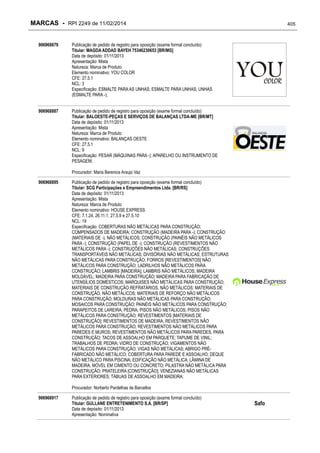 RPI - Marcas 2249 "Vervs Consultoria" 