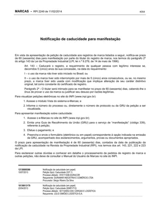 RPI - Marcas 2249 "Vervs Consultoria" 