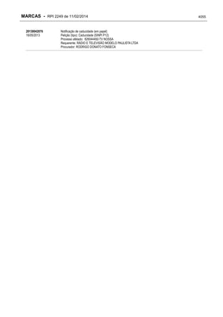 RPI - Marcas 2249 "Vervs Consultoria" 