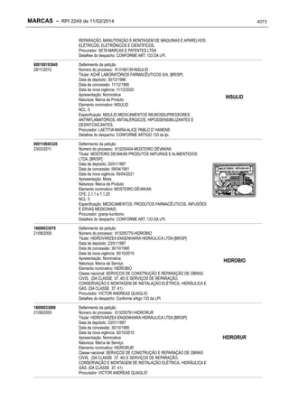 RPI - Marcas 2249 "Vervs Consultoria" 