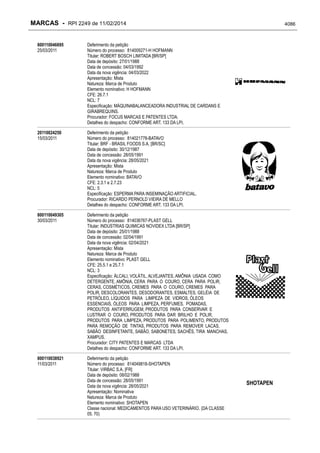 RPI - Marcas 2249 "Vervs Consultoria" 