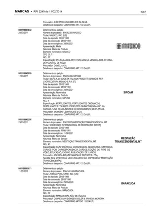 RPI - Marcas 2249 "Vervs Consultoria" 