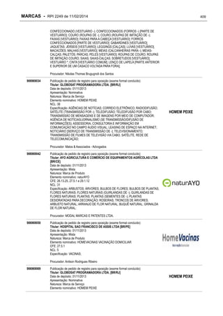 RPI - Marcas 2249 "Vervs Consultoria" 